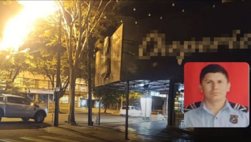 Policial morre ap&oacute;s ser baleado em lanchonete no centro de Salto del Guair&aacute;