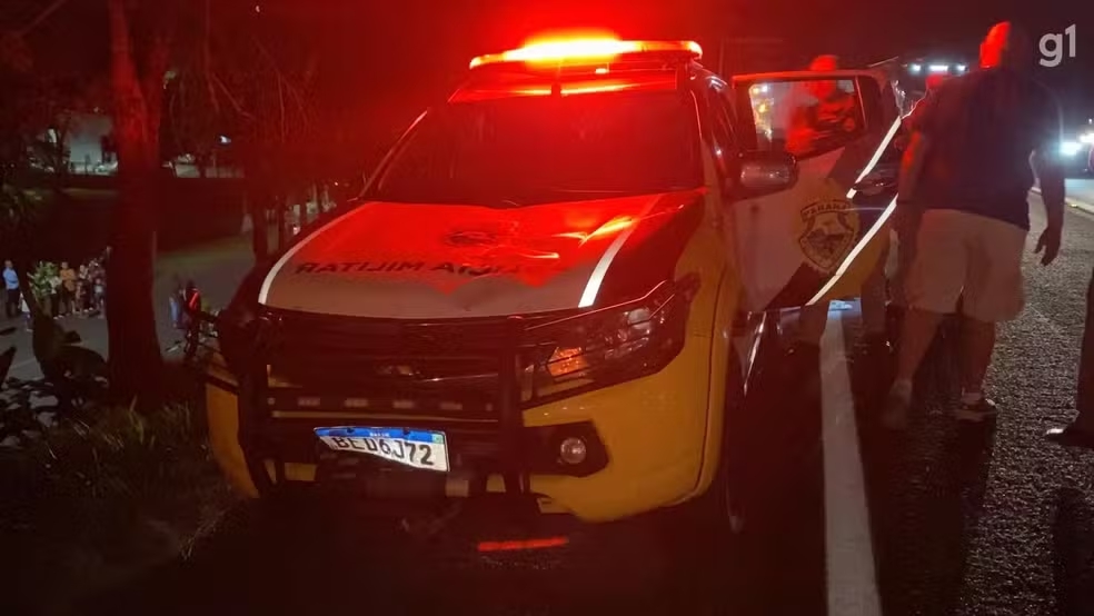 Homem morre ap&oacute;s ser atropelado por viatura que se deslocava para atender acidente no Paran&aacute;