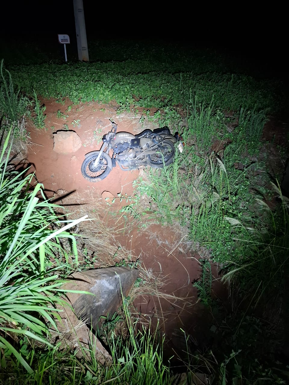 Motociclista morre ap&oacute;s sinistro na PR-488, em Diamante do Oeste