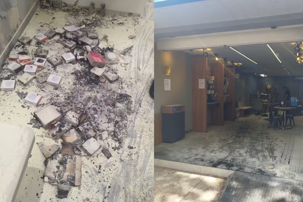 Cliente coloca fogo em loja de operadora de celulares do Paran&aacute; ap&oacute;s ficar insatisfeito com atendimento, diz PM