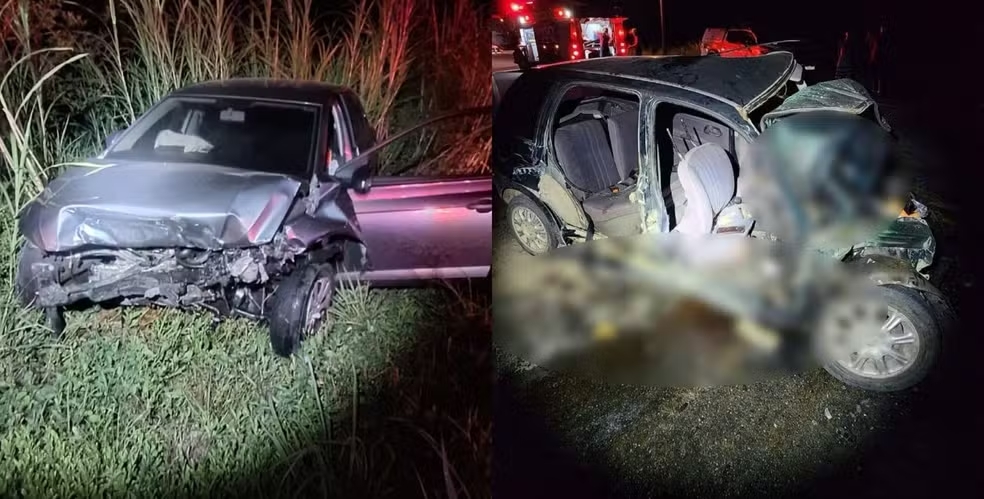 Tr&ecirc;s pessoas morrem e duas ficam feridas ap&oacute;s carro invadir contram&atilde;o em rodovia de SC