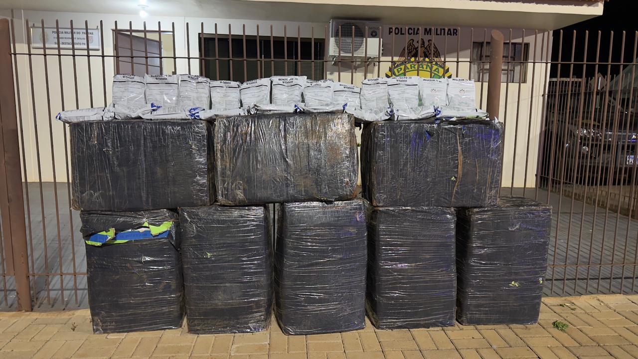 Policiais realizam apreens&atilde;o de mais de 500 quilos de produtos t&oacute;xicos de origem estrangeira em Mercedes