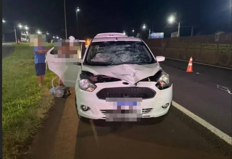 Pedestre morre ap&oacute;s ser atropelado duas vezes na BR-277, em Medianeira