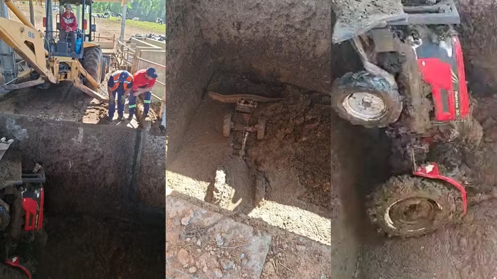 Tratorista de 24 anos morre ap&oacute;s cair em fossa durante trabalho em fazenda no Paran&aacute;