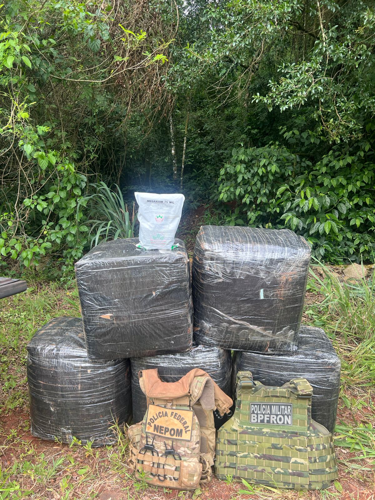 Policiais apreendem 220 quilos de produtos t&oacute;xicos em Mercedes