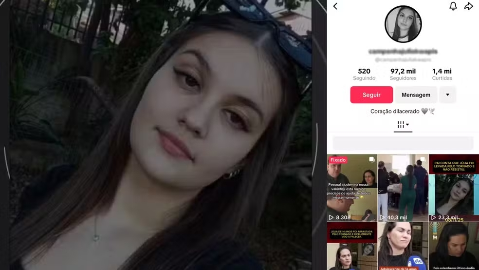 Golpistas fazem vaquinha falsa para fam&iacute;lia de adolescente que morreu em tornado no Paran&aacute;